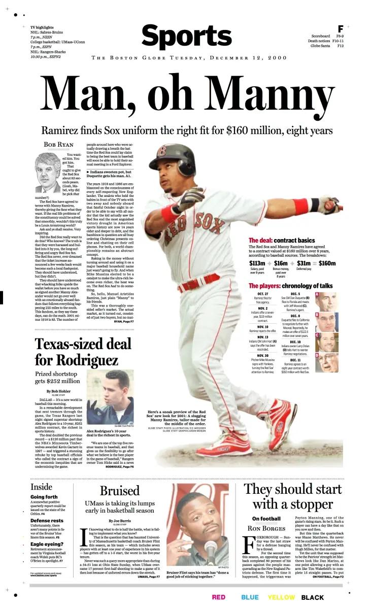 The Boston Glove Manny Ramirez Cover